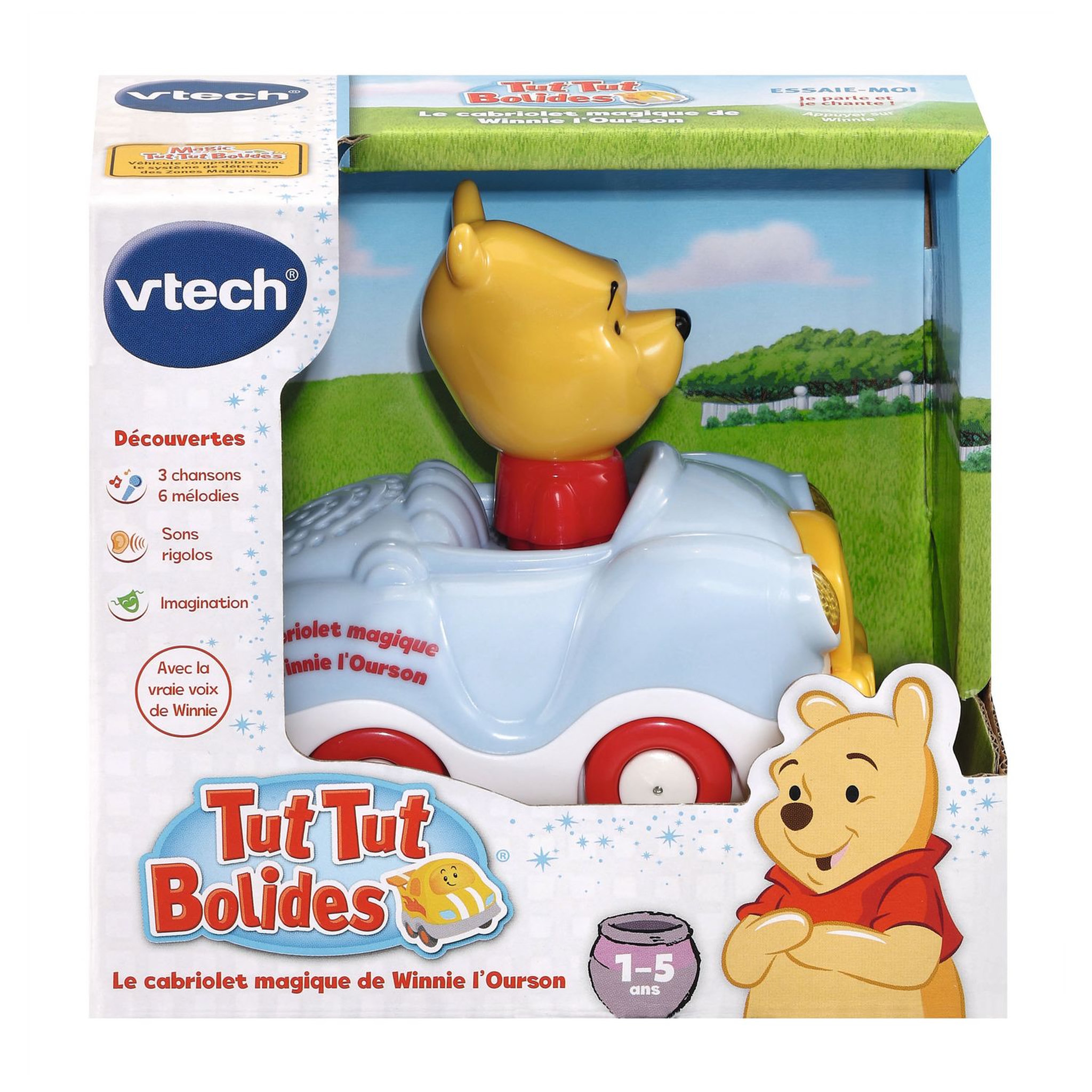 Voir la diapositive 2 : VTECH Tut Tut Bolides - Véhicules Winnie et ses amis