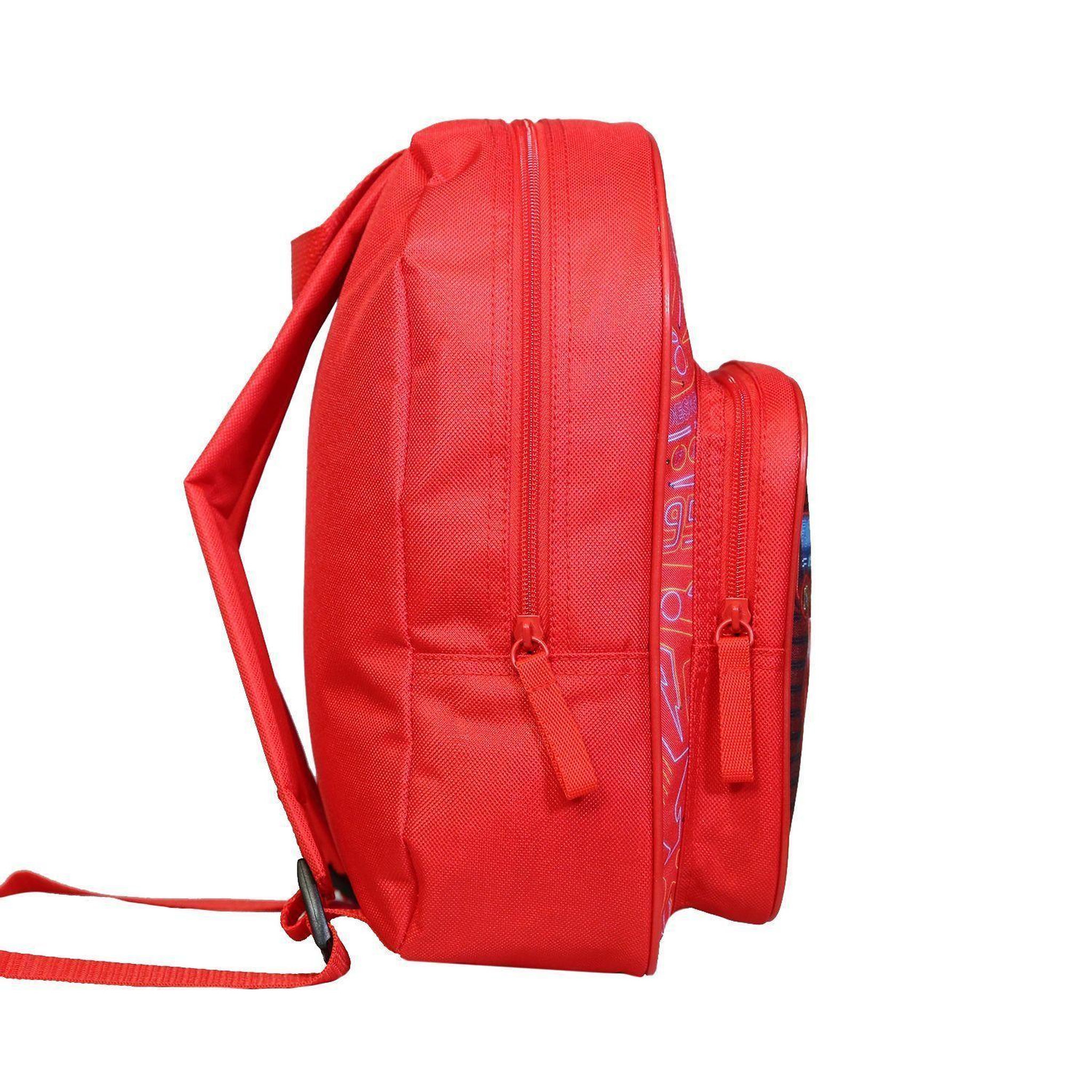 Voir la diapositive 3 : Bagtrotter Sac à dos 31 cm avec poche Disney Cars Voiture Flash McQueen Rouge Bagtrotter