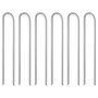 Voir la diapositive 1 : VIDAXL Piquets de tente 6pcs en forme de U 337cm Ø10mm acier galvanise