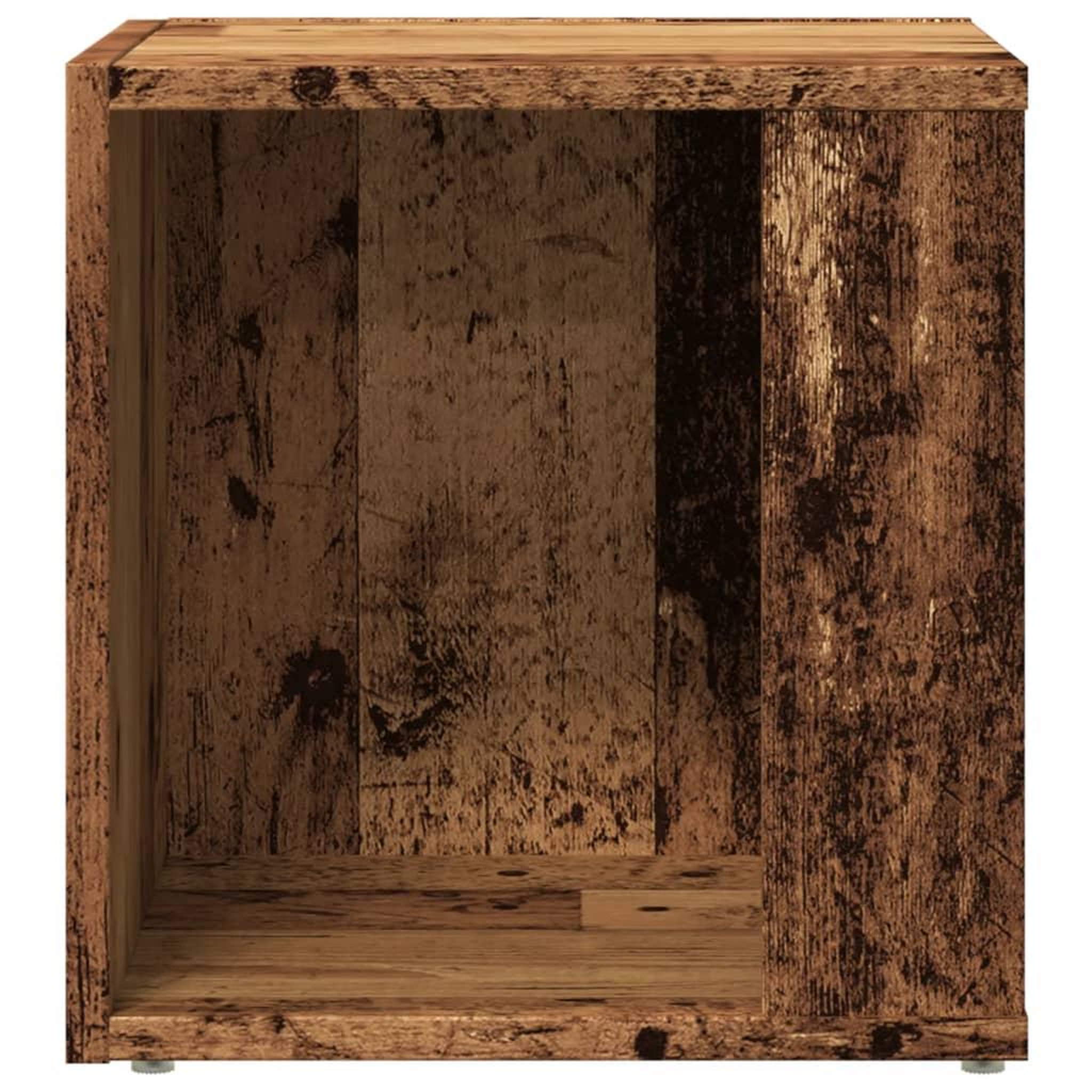 Voir la diapositive 5 : VIDAXL Table d'appoint vieux bois 33x33x34 cm bois d'ingenierie
