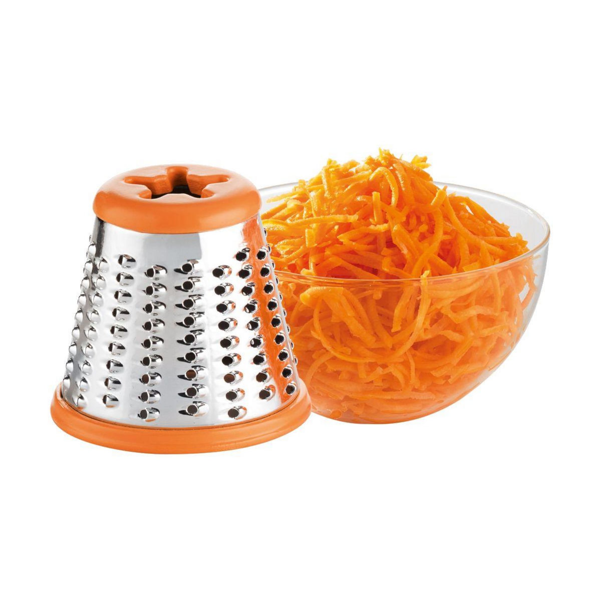 MOULINEX Râpe légumes électrique DJ753E10 FRESH EXPRESS ARGENT 3 CONES
