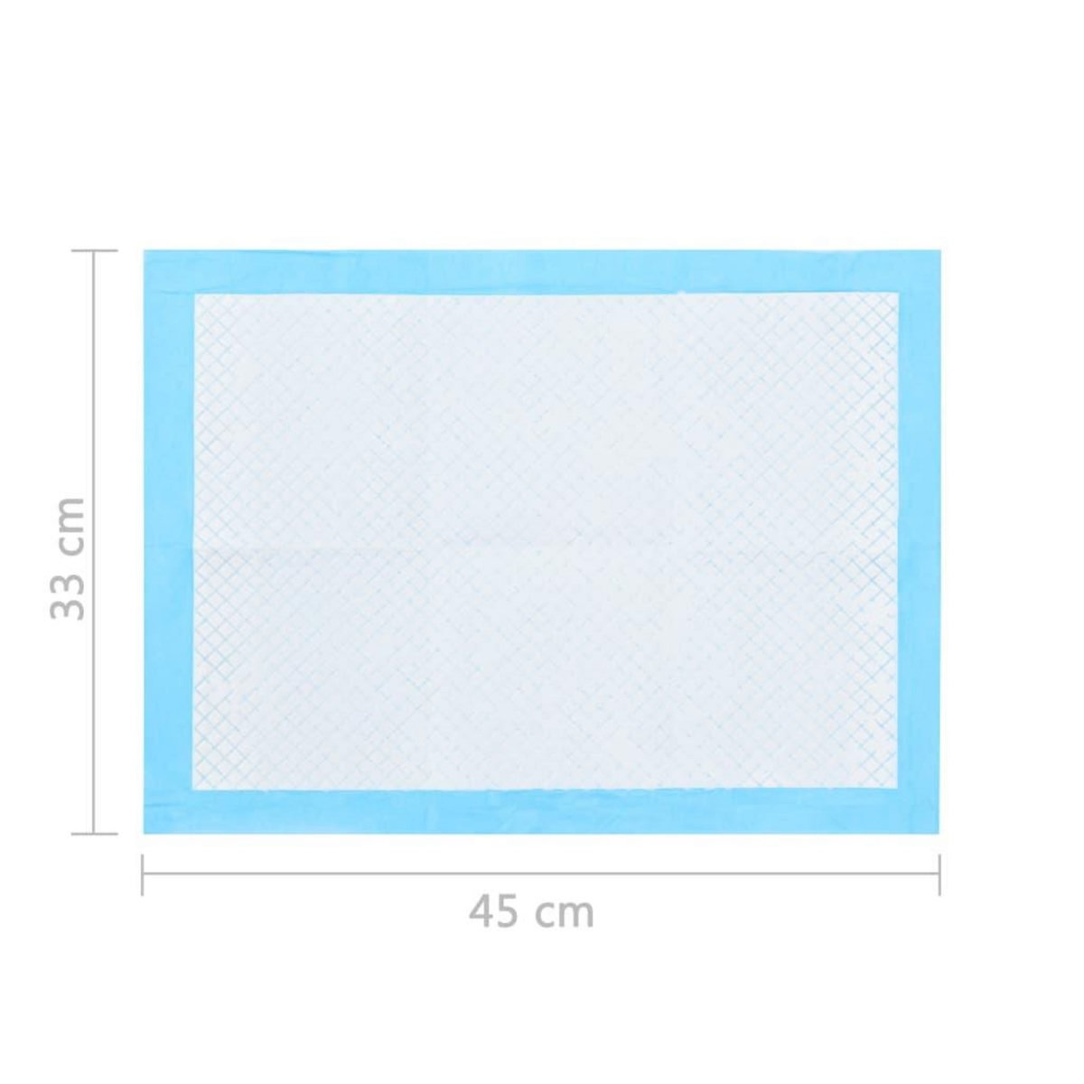 VIDAXL Tapis d'hygiene pour chiens 200 pcs 45 x 33 cm Tissu non tisse