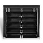 Voir la diapositive 2 : VIDAXL Armoire a chaussures avec housse 115 x 28 x 110cm Tissu Noir