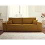 Voir la diapositive 5 : BEST MOBILIER Dellia - canapé 3 places convertible - avec coffre - en velours côtelé - style contemporain