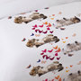 Voir la diapositive 3 : Dourev Housse de couette 200x200 Sweet Kitty + 2 taies coton 52 fils