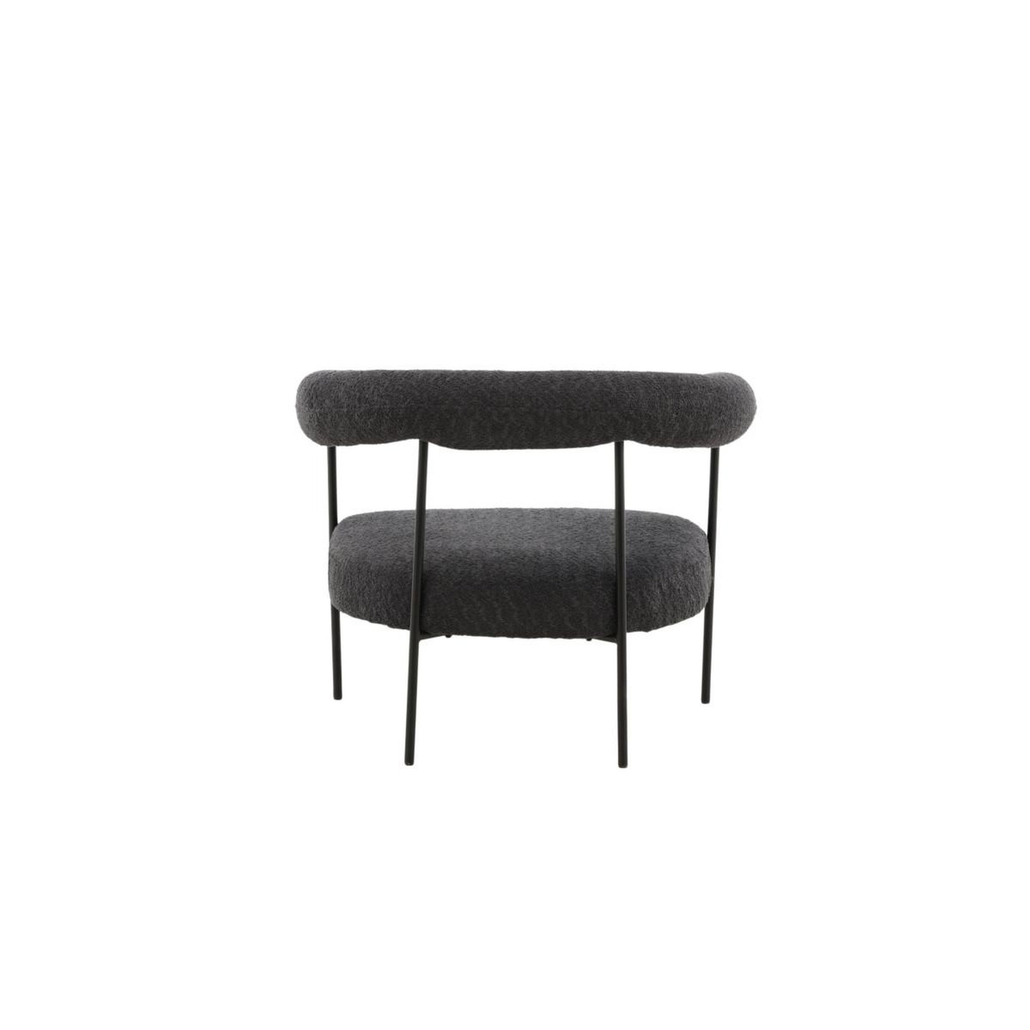 Voir la diapositive 6 : Paris Prix Fauteuil arrondi  hokasen x josefin  88cm gris foncé