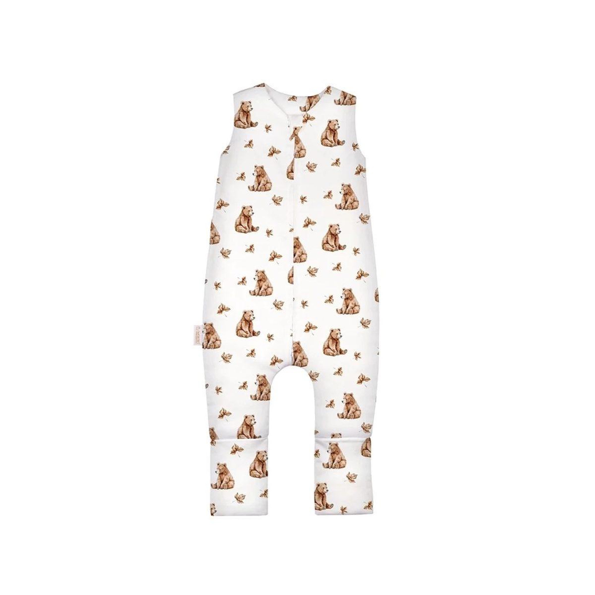 WALDIN Gigoteuse à jambes en coton 2,5 TOG - taille M (3-4 ans) - motif oursons, blanc