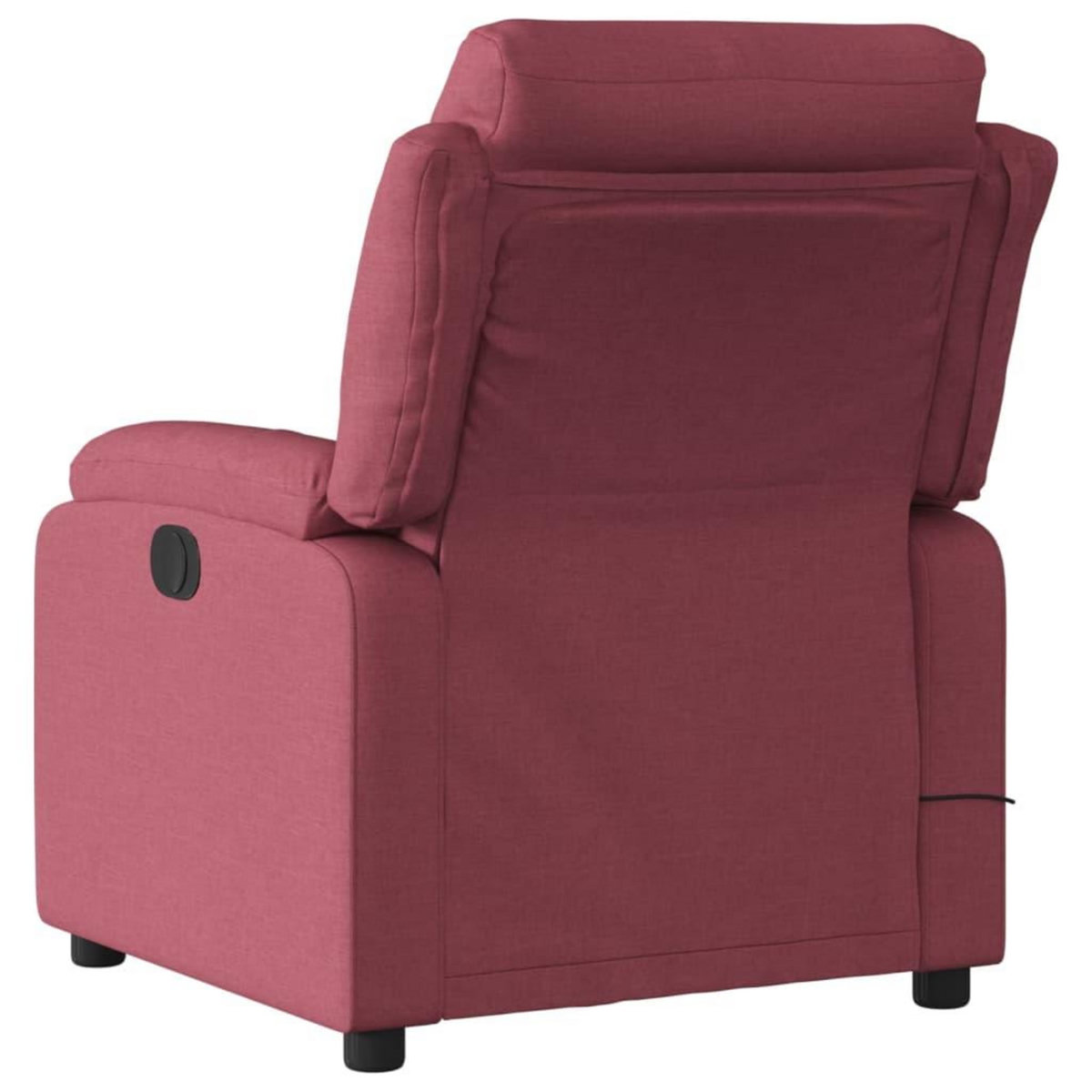 VIDAXL Fauteuil de massage inclinable electrique Rouge bordeaux Tissu
