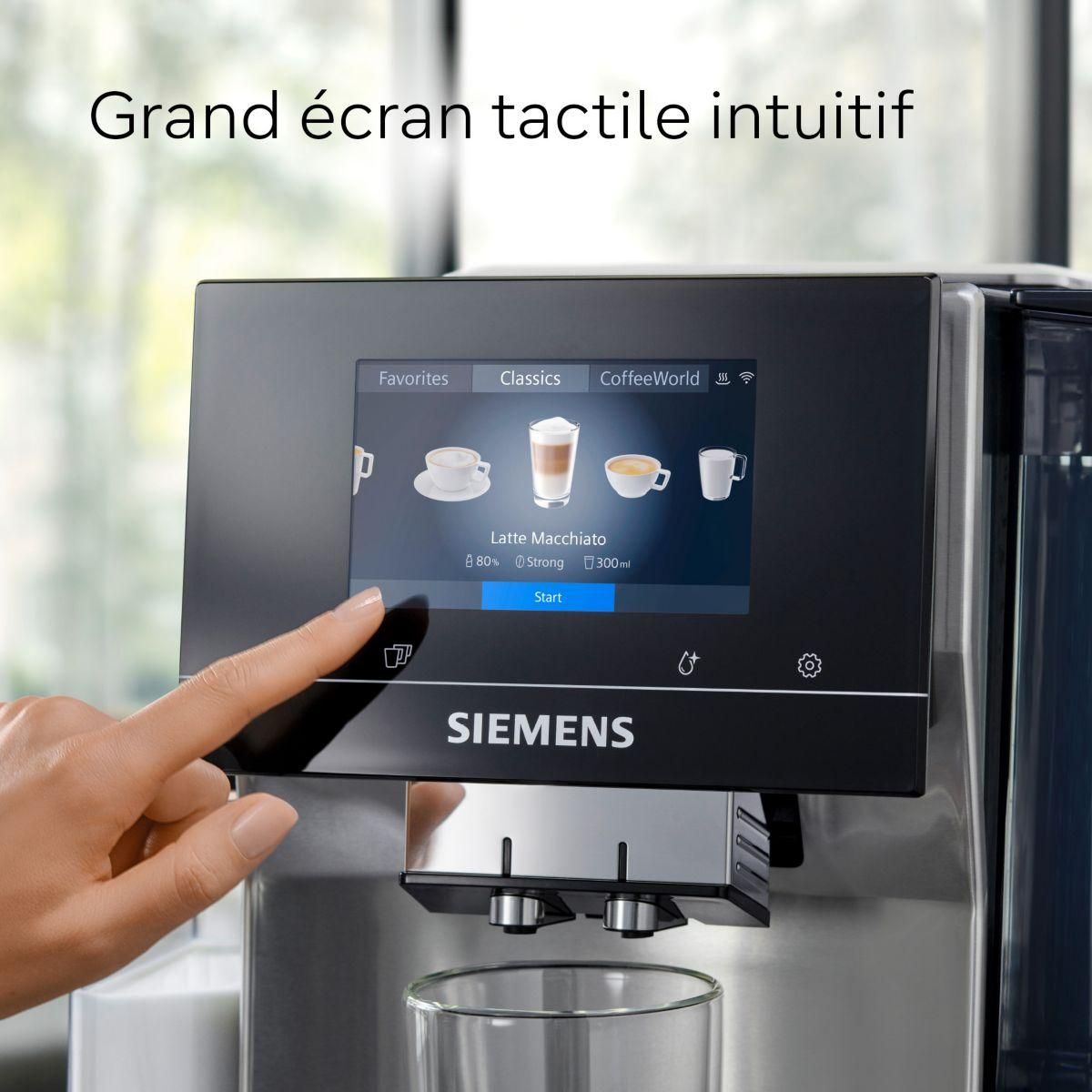 Siemens Expresso Broyeur EQ700 integral Inox Silver/Noir TQ713R03