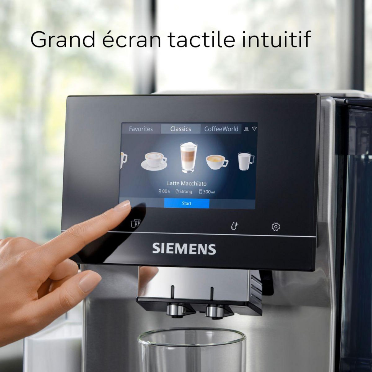Siemens Expresso Broyeur EQ700 integral Inox Silver/Noir TQ713R03