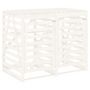 Voir la diapositive 5 : VIDAXL Abri pour poubelle double sur roulettes blanc bois pin