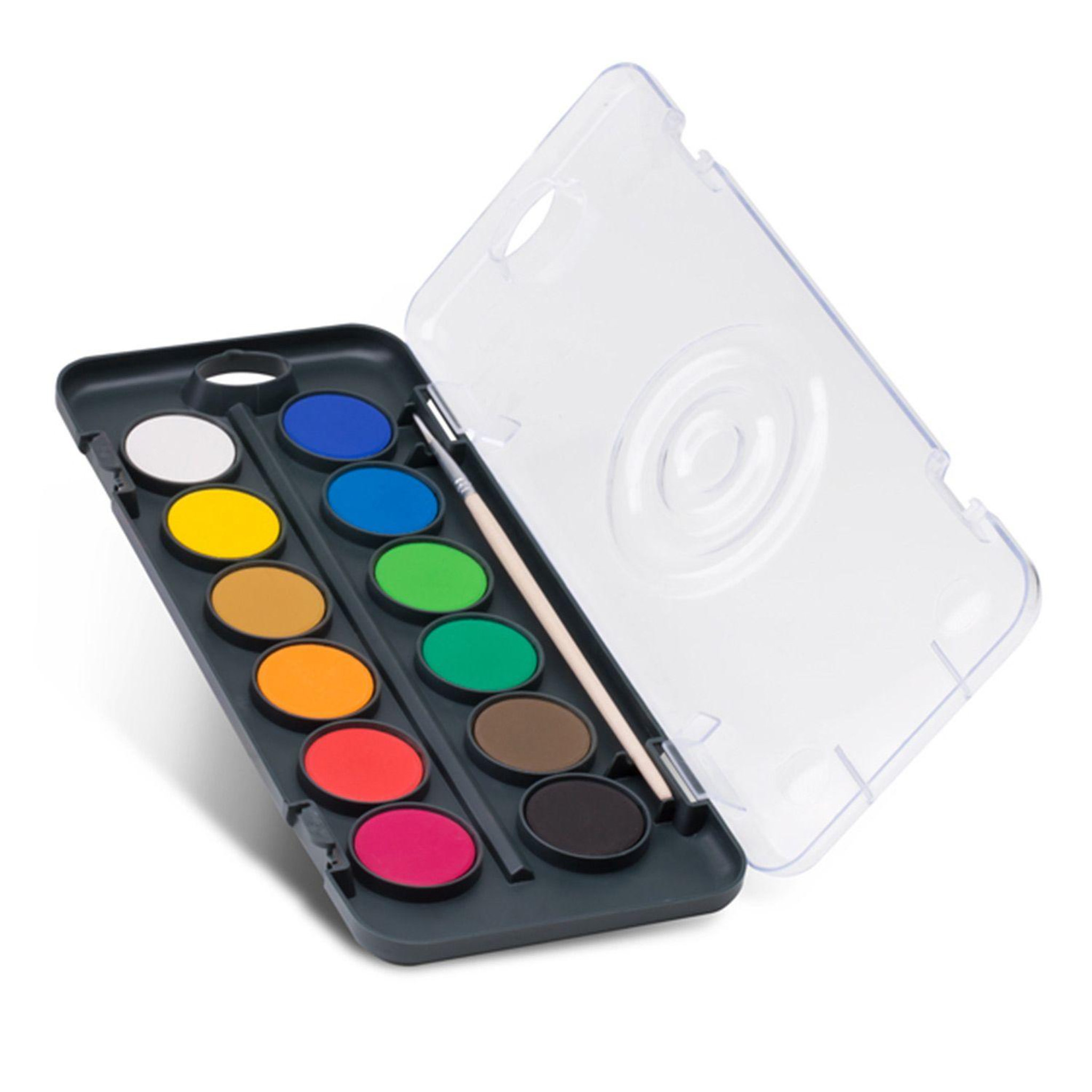 Voir la diapositive 3 : PRIMO Palette d'aquarelle 12 godets ø 30 mm