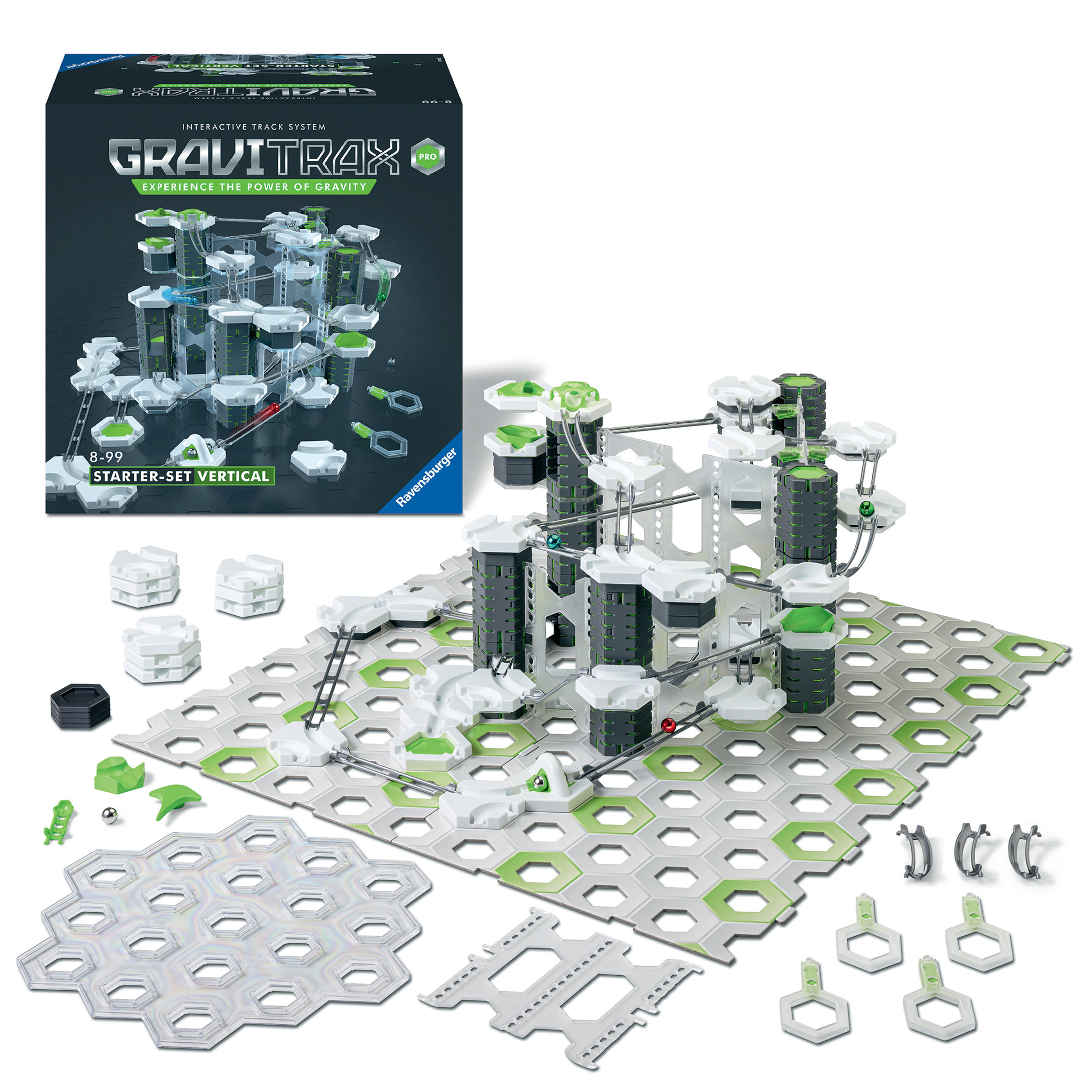 Voir la diapositive 2 : RAVENSBURGER GraviTrax Pro Starter Set Vertical