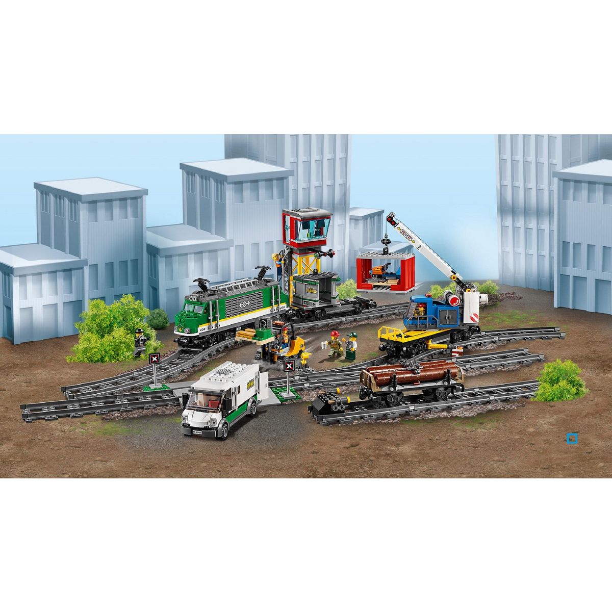 LEGO City 60198 - Le train de marchandises télécommandé
