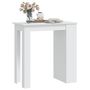 Voir la diapositive 4 : VIDAXL Table de bar rangement Blanc 102x50x103,5 cm Bois d'ingenierie