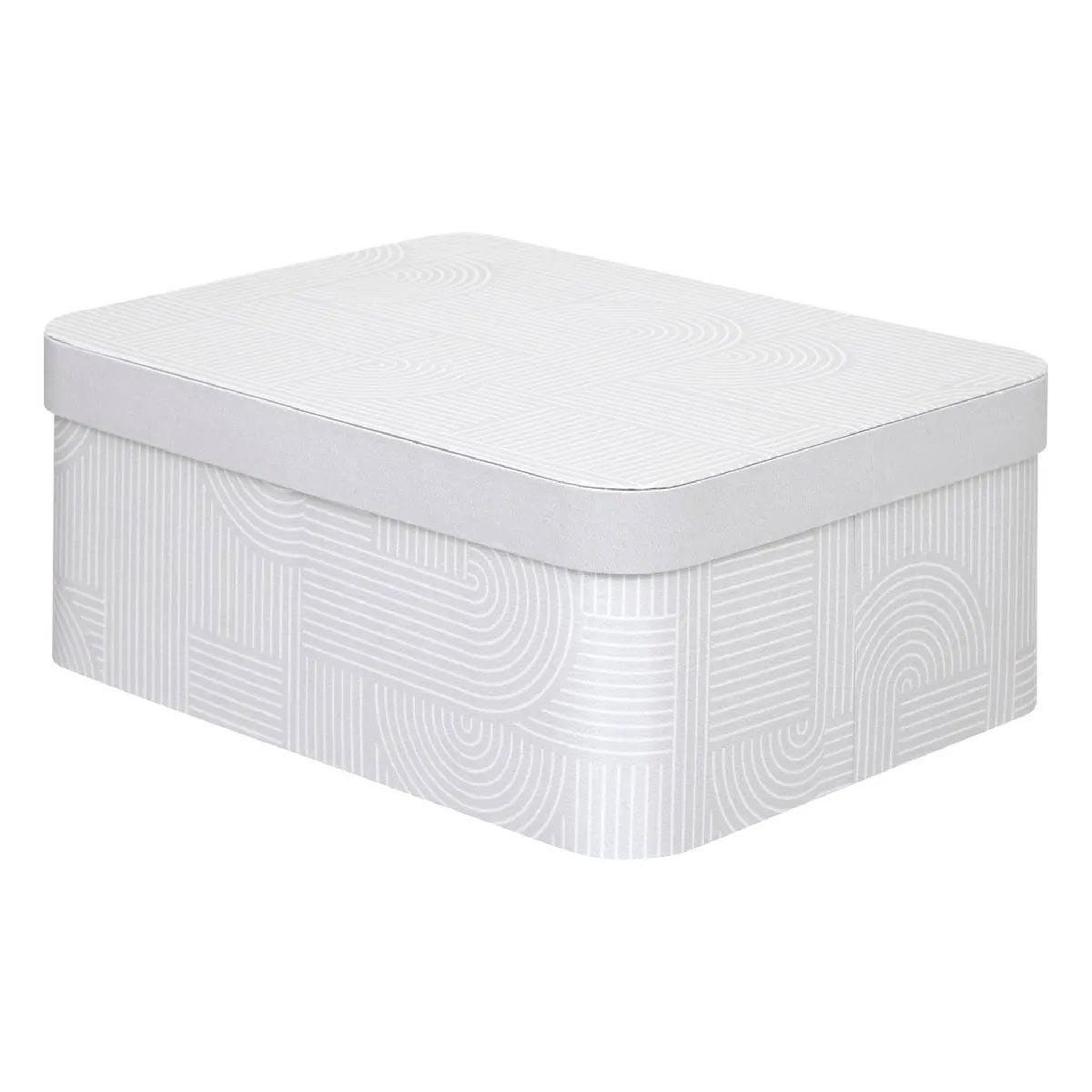 Voir la diapositive 3 : FIVE Lot de 4 boîtes déco  polybox  39cm beige