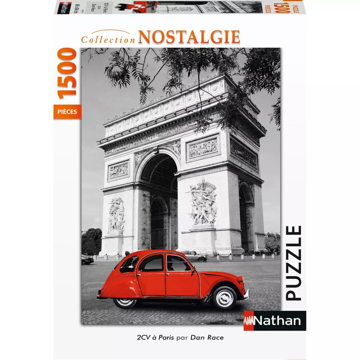 NATHAN Puzzle 1500 pièces 2 CV Citroën à Paris