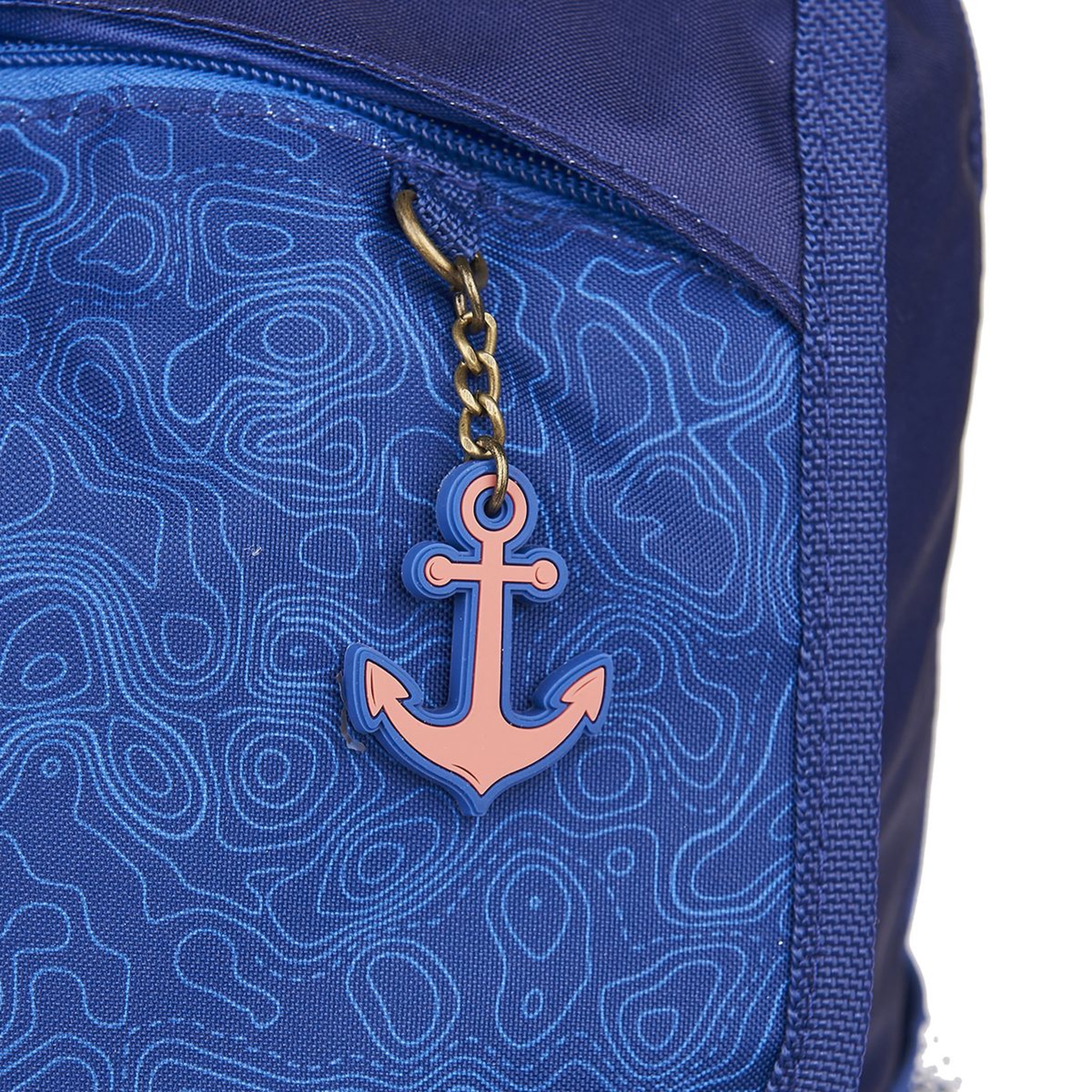 Voir la diapositive 7 : AUCHAN Sac à dos à roulettes bleu Urban Shark