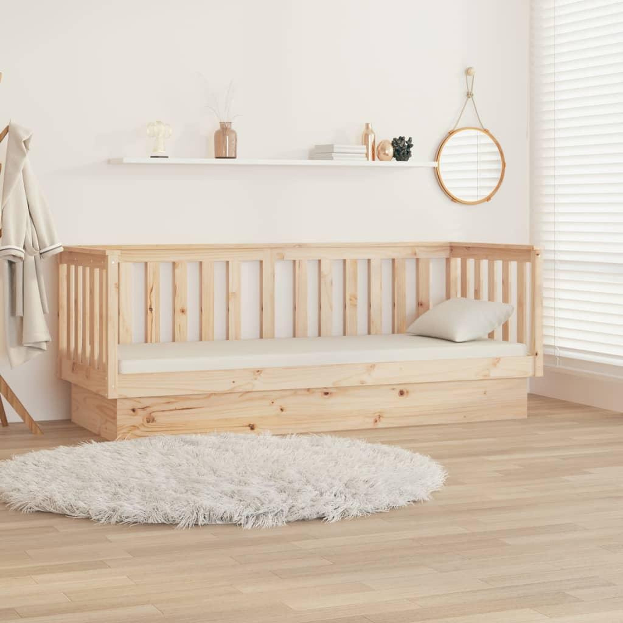 Voir la diapositive 4 : VIDAXL Lit de jour sans matelas 90x190 cm bois de pin massif