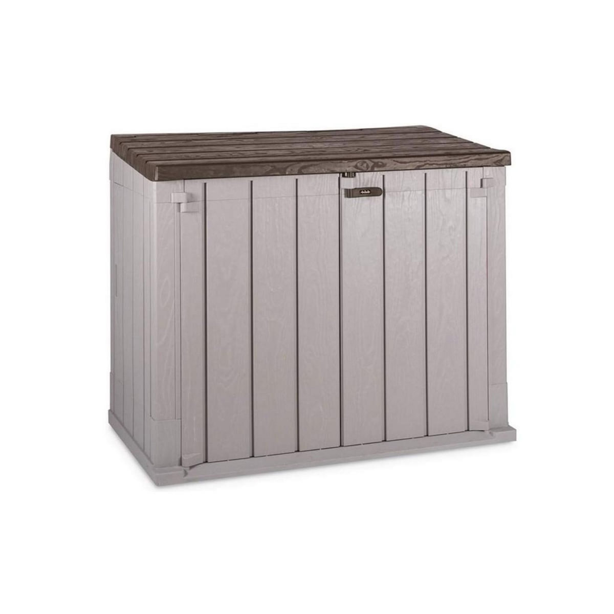 Toomax Coffre de jardin en résine 842 Litres Gris Taupe 129,5 x 74,5 x 111 TOOMAX