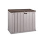 Voir la diapositive 1 : Toomax Coffre de jardin en résine 842 Litres Gris Taupe 129,5 x 74,5 x 111 TOOMAX