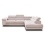 Voir la diapositive 6 : BEST MOBILIER Zaria - canapé d'angle droit - convertible avec coffre et têtières réglables - 5 places - en velours côtelé