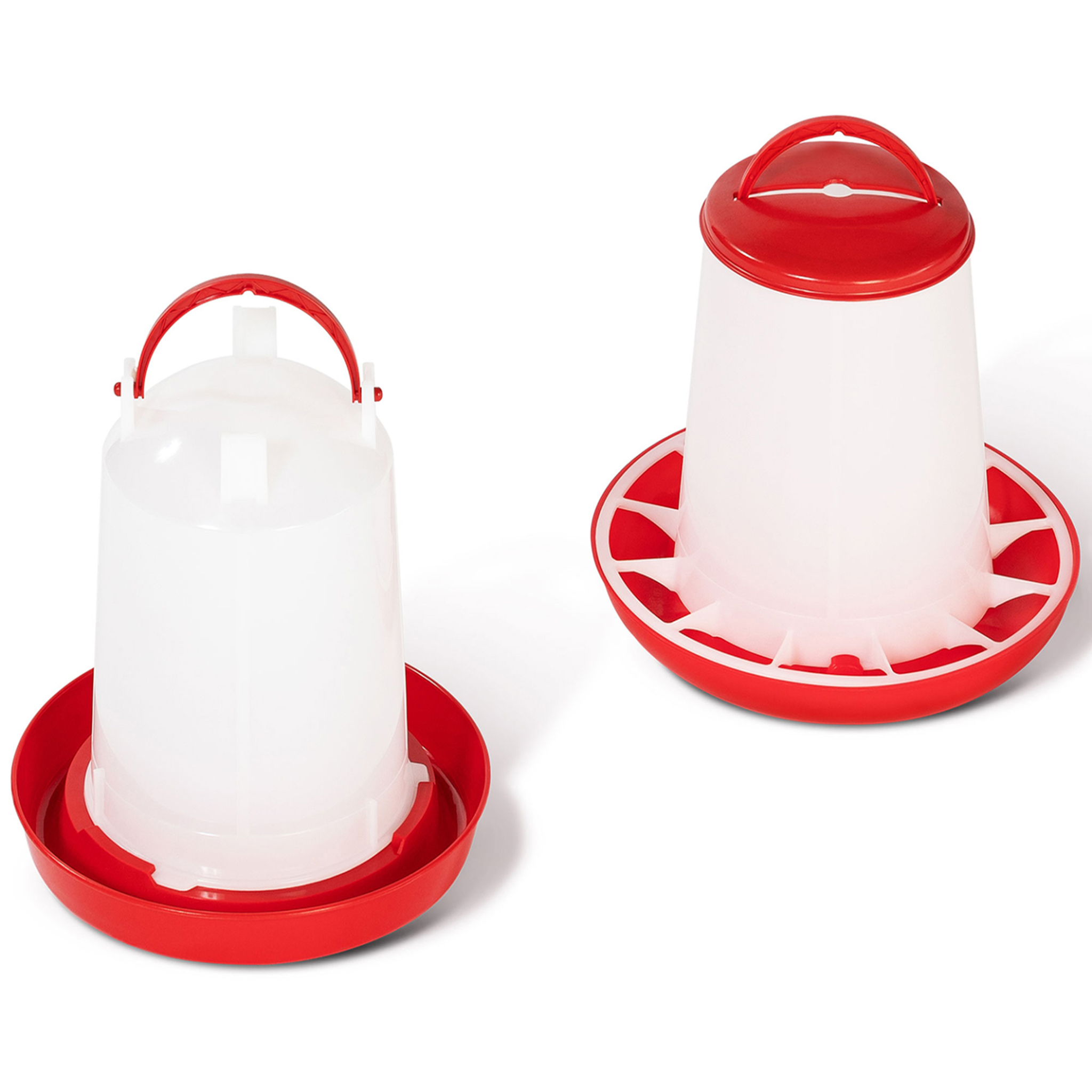 ID MARKET Lot mangeoire 3 kg et abreuvoir 3l pour poules et volailles