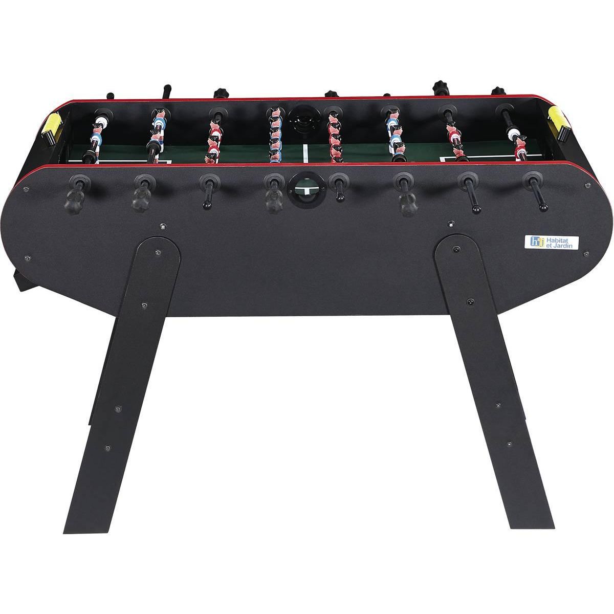 Habitat et Jardin Baby foot - 140 x 74 x 86 cm - Noir