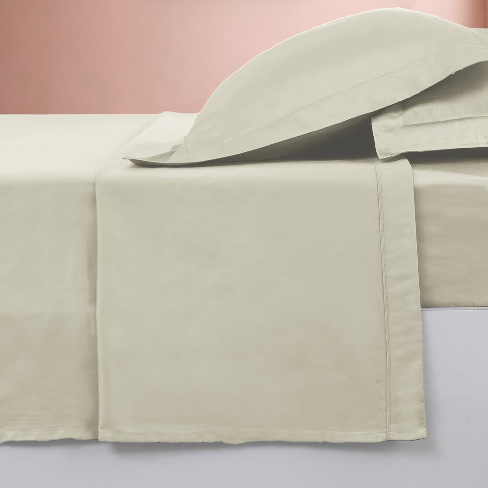 Voir la diapositive 3 : Sensei Maison Drap plat en percale de coton SOFT PERCALE