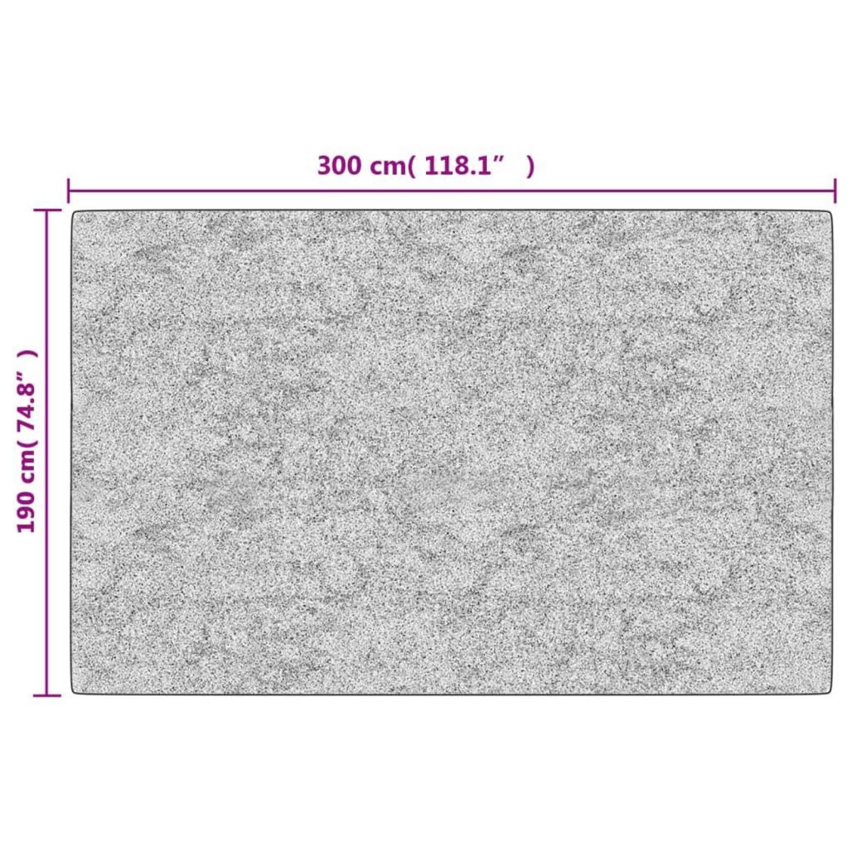 VIDAXL Tapis lavable antiderapant 190x300 cm beige