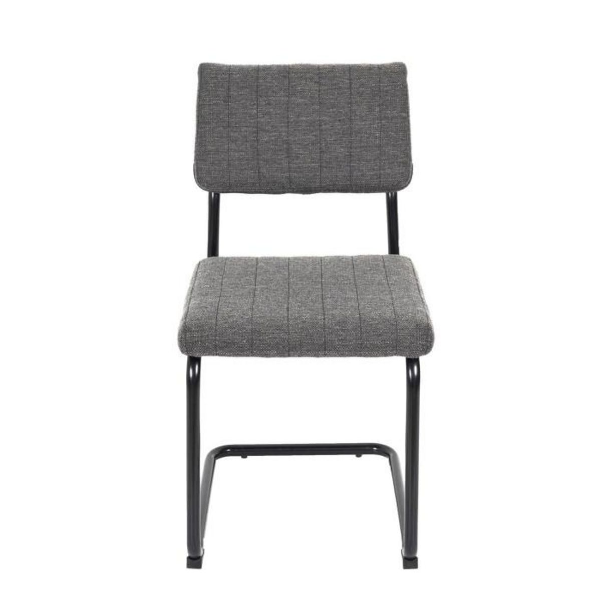Paris Prix Lot de 2 Chaises  Alban  84cm Gris Chiné
