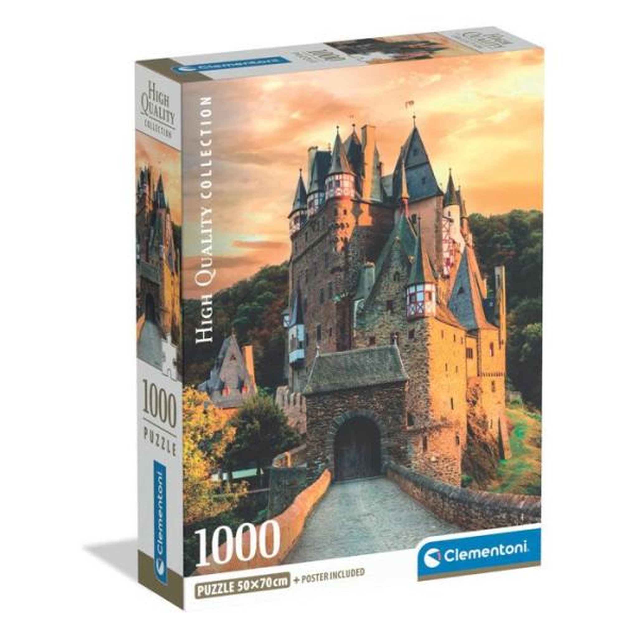 CLEMENTONI Clementoni - compact 1000 pieces - golden hour at eltz castle