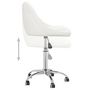 Voir la diapositive 5 : VIDAXL Chaises pivotantes a manger lot de 4 Blanc Similicuir