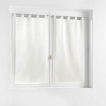 Paris Prix Paire de Voilages  Selena  60x90cm Blanc