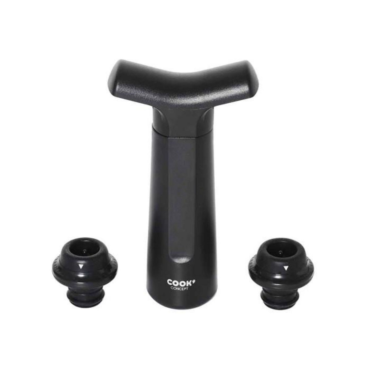 Paris Prix Pompe à Vin Vide d'Air  2 Bouchons  16cm Noir