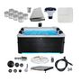 Voir la diapositive 5 : MSpa Spa rigide MSPA 6 places 4 coussins hydromassages. 8 filtres et bâche incluse 160 cm x 65 cm