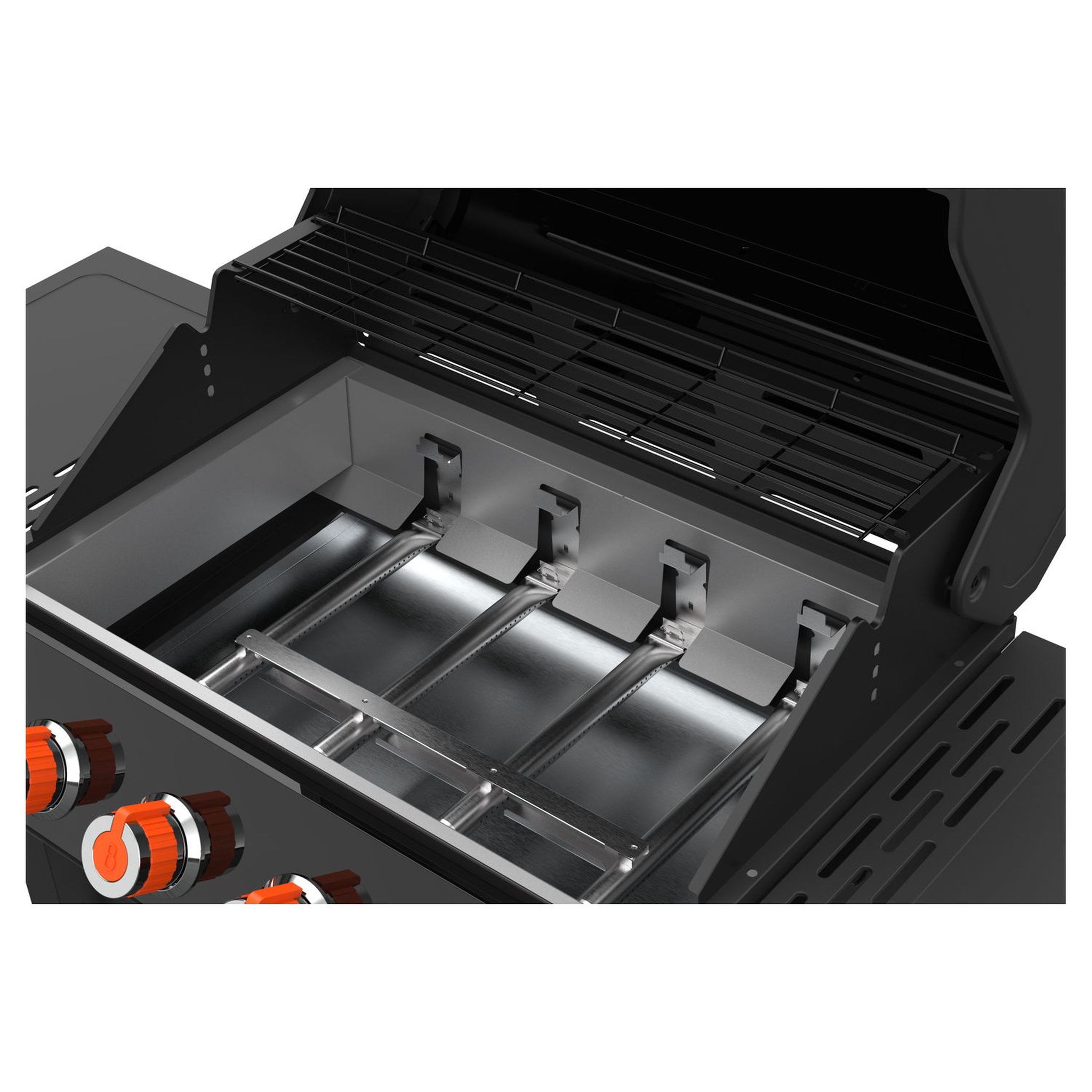 Voir la diapositive 4 : BRASERO Barbecue à gaz 4 brûleurs easy clean SPRING