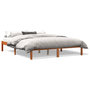 Voir la diapositive 2 : VIDAXL Cadre de lit sans matelas cire marron 150x200cm bois pin massif