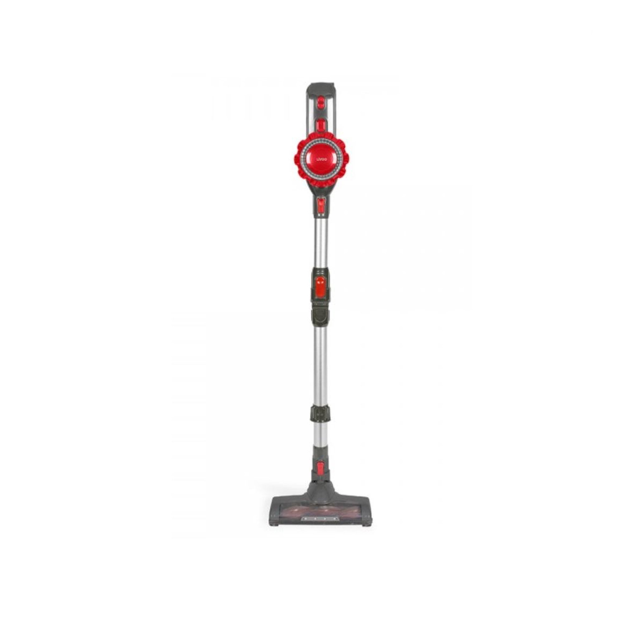 Voir la diapositive 3 : LIVOO Aspirateur balai rechargeable 22.2v rouge - doh138