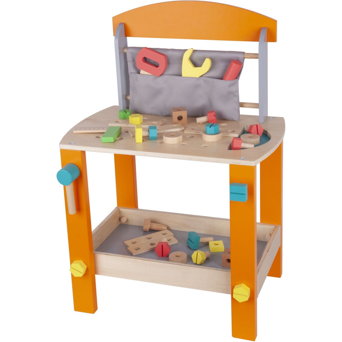 One Two Fun Établi de bricolage en bois FSC