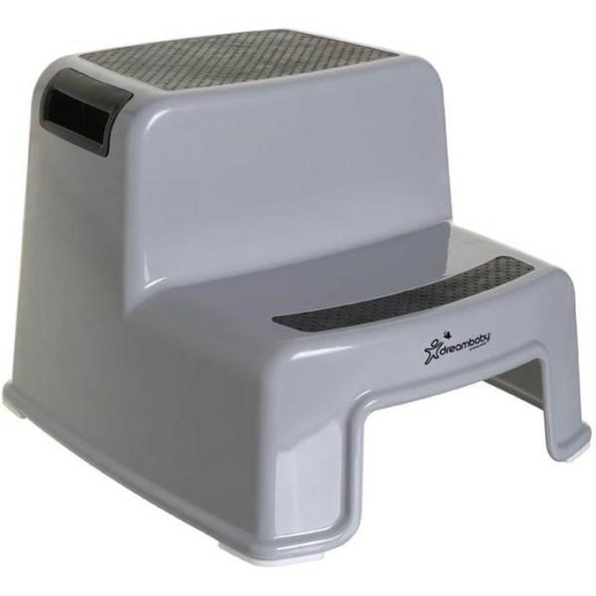 Voir la diapositive 1 : MARKET24 Transat - Anneau Tabouret marchepied - DREAMBABY - 2 Up - Antidérapant et texturé - Jusqu'a 80 kg pour les petits et les adultes - Gris et Noir