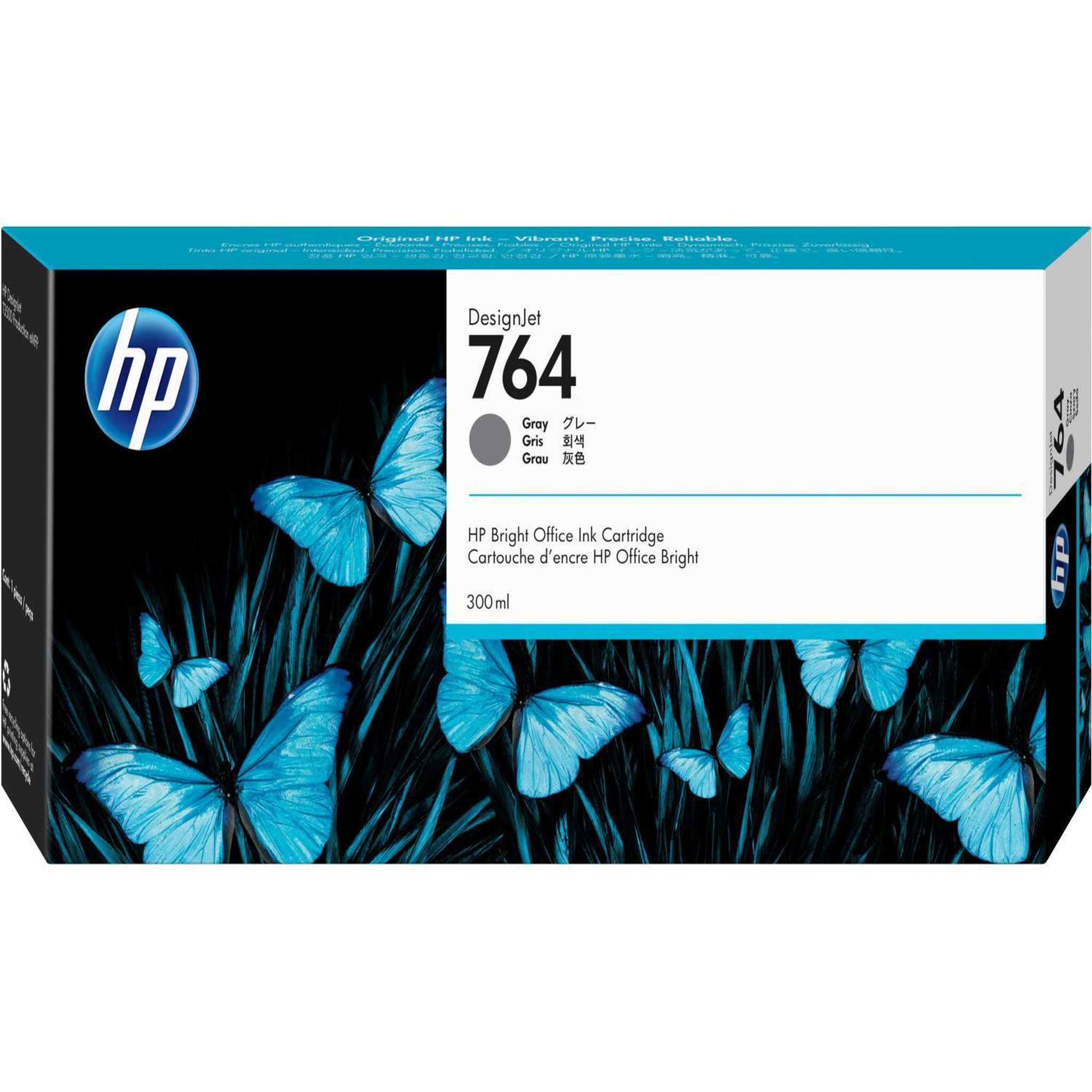 HP Hp 764 cartouche d'encre designjet grise, 300 ml