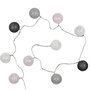 Voir la diapositive 1 : Paris Prix Guirlande Lumineuse à Led  10 Boules  175cm Gris Rose