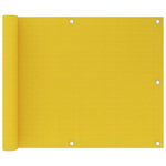 VIDAXL Ecran de balcon Jaune 75x600 cm PEHD