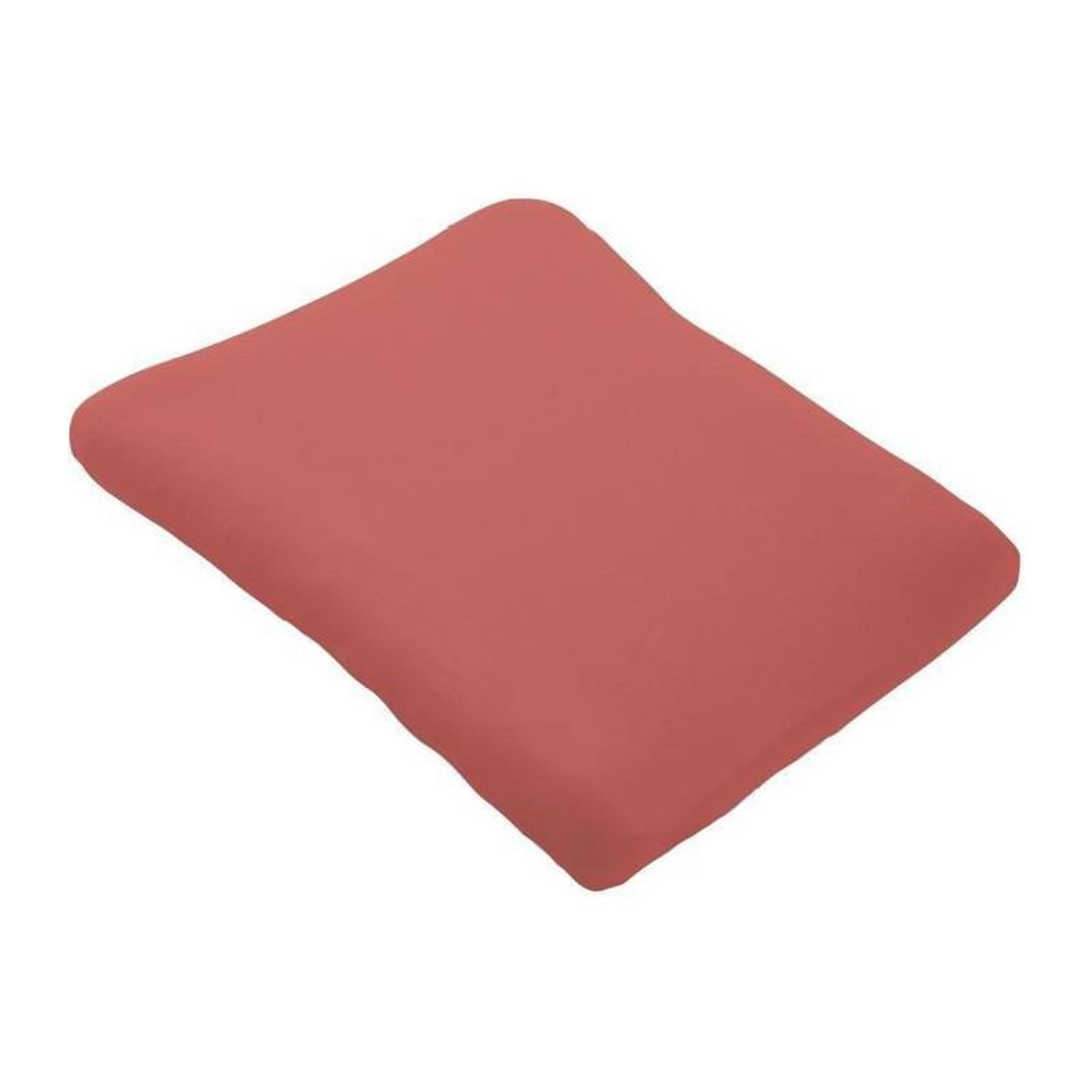 Voir la diapositive 2 : DOMIVA DOMIVA Lot 2 Housses matelas a langer - Eponge polycoton - oeko-Tex - Blanc/Terracotta - 50 x 75 cm