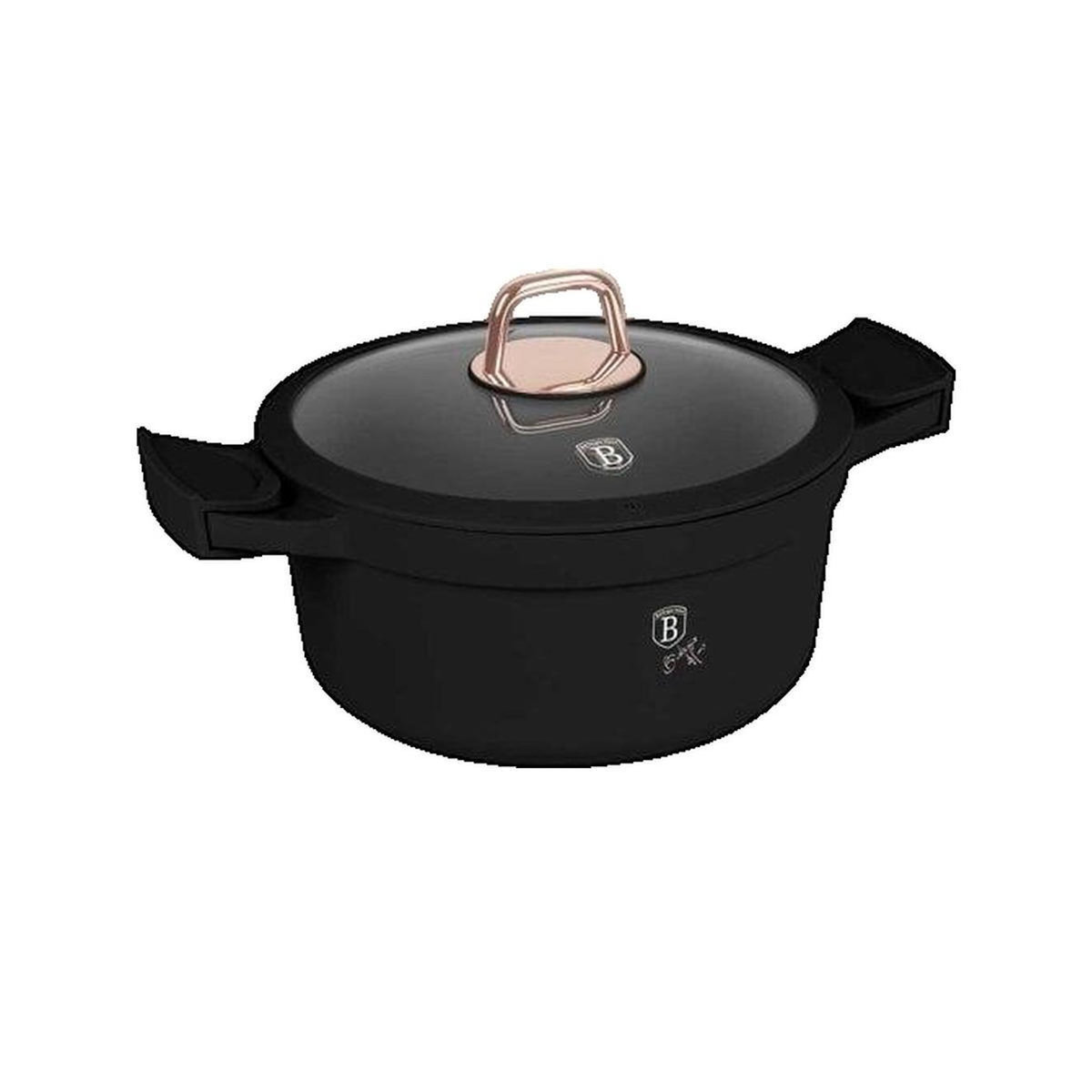 BERLINGER HAUS Garnek BerlingerHaus Black Rose Cocotte en aluminium forgé avec revêtement Titan Pro