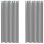 Voir la diapositive 2 : VIDAXL Rideaux en voile avec œillets 2 pcs gris clair 140x225 cm