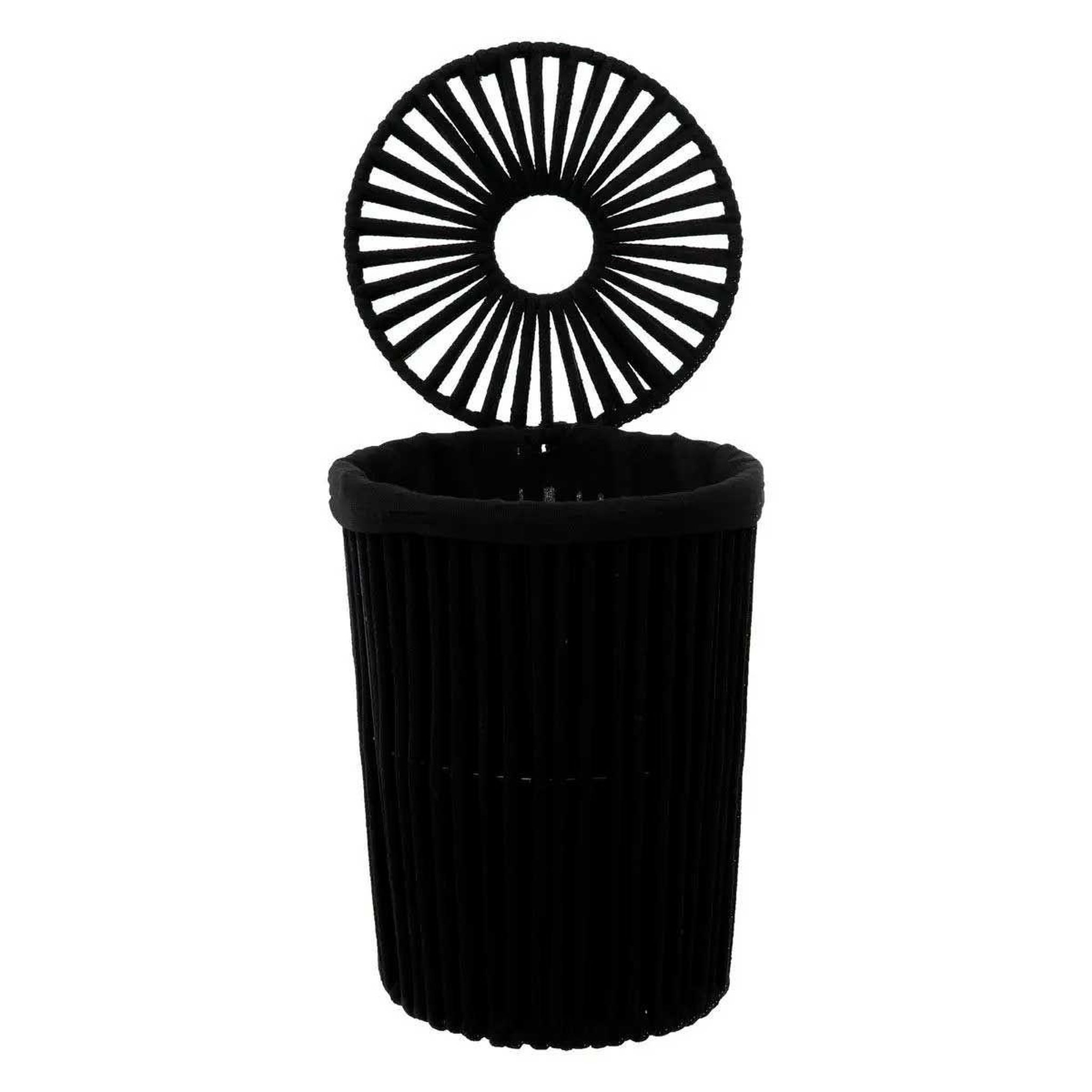 Voir la diapositive 2 : FIVE Poubelle de salle de bain  manille  7l noir