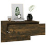 Voir la diapositive 4 : VIDAXL Tables de chevet murales 2 pcs Chene fume
