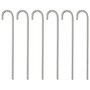 Voir la diapositive 1 : VIDAXL Piquets de tente 6 pcs 37 cm Ø10 mm acier galvanise